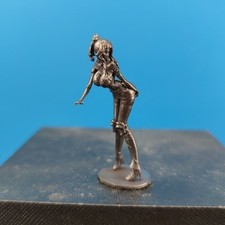 Solid Black Brass Sexy Slim Girl Statue Plump Beauty Model Big Ass Ornament