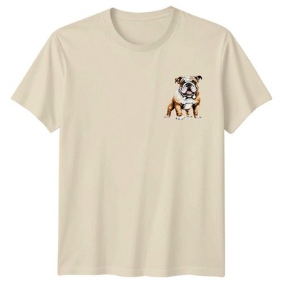 Bulldogge Hunde Tier Grafik Tee Herren T-Shirt Damen Oberteil Unisex Design