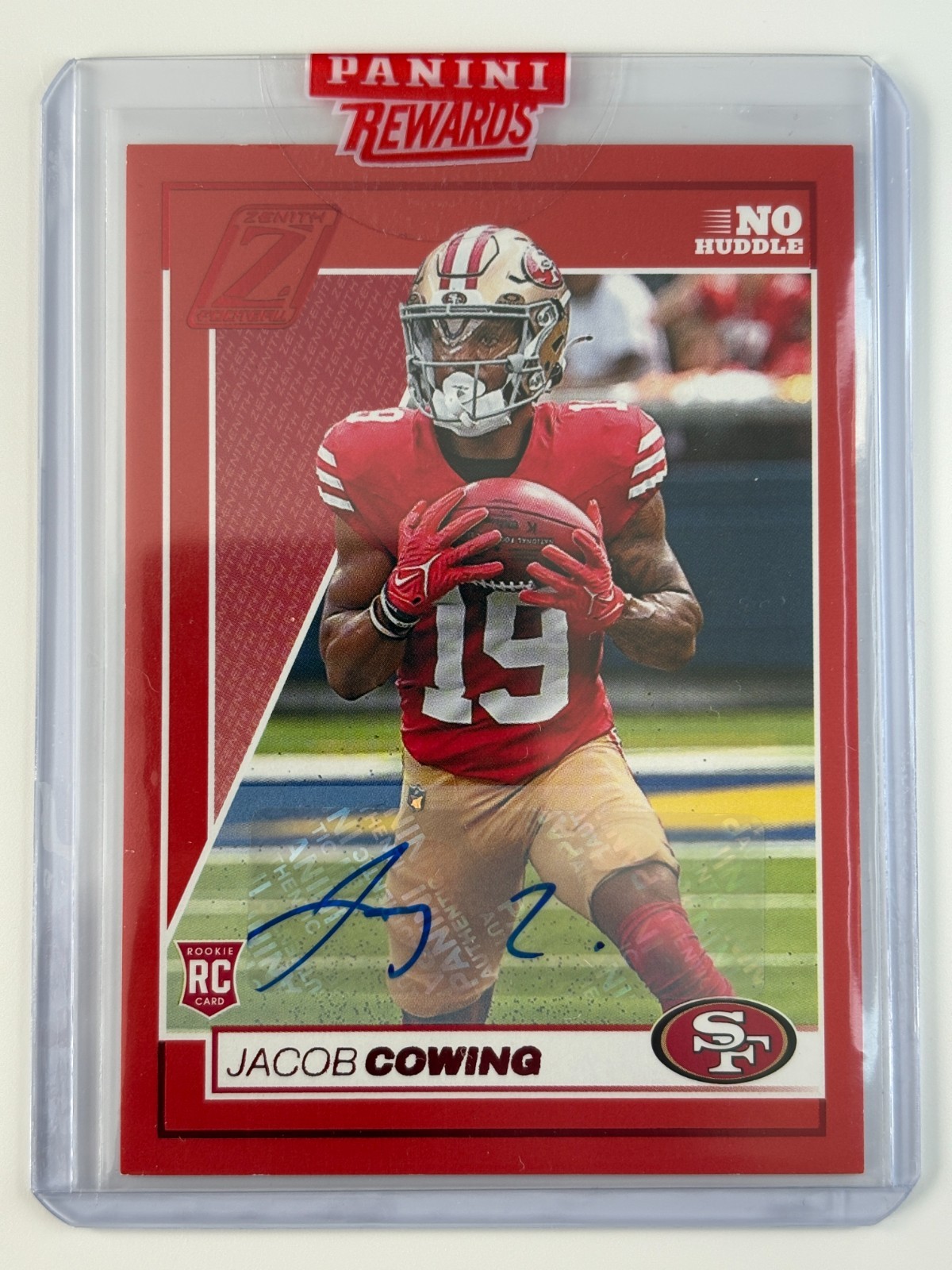 Jacob Cowing Panini Rookies & Stars #136 Autograph
