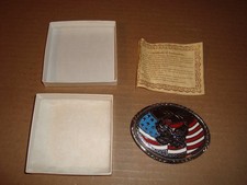 VINTAGE VIETNAM REMEMBERED COMMEMORATIVE BELT BUCKLE HANDCRAFTED