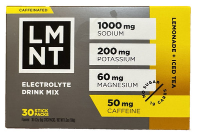 LMNT Zero Sugar Electrolytes LEMONADE ICED TEA Salt Drink Mix 30 Sticks 2028 NEW
