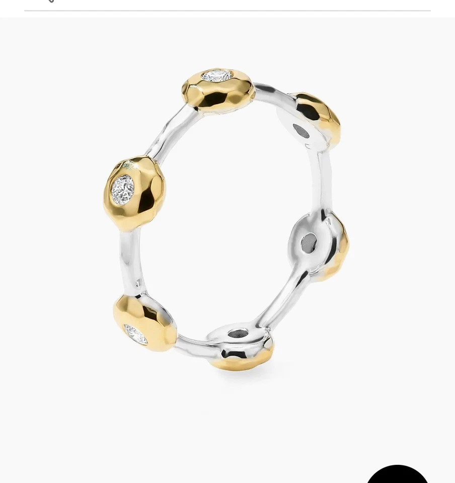 Anillo con bisel de paparazzi Quimera Polvo de Estrellas IPPOLITA 925 oro 18K diamante $995 Foto 3 de 4