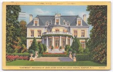Chetwode Mansion John Jacob Astor Newport RI 1948 Curteich Postcard