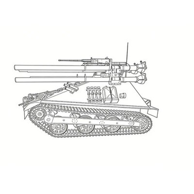 MRY-SFW SS140 1/200/350/700 Model US Multiple 106mm Self-propelled Rifle M50