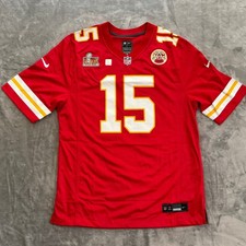 Patrick Mahomes Kansas City Chiefs Super Bowl LIX Nike Jersey Mens Large Red New
