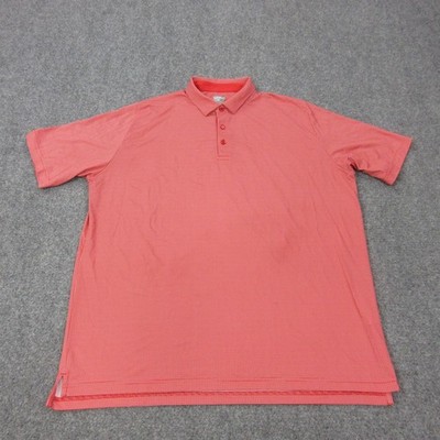Callaway Polo Shirt Mens XL Red Gingham Polyester Opti-Dri Stretch Golf