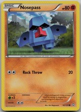 Nosepass 62/124 Common Dragons Exalted LP Pokemon Card