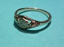 Harley Davidson Black Hills Gold Women's 10K Gold Ring Size 5.75 W/ Black Box
