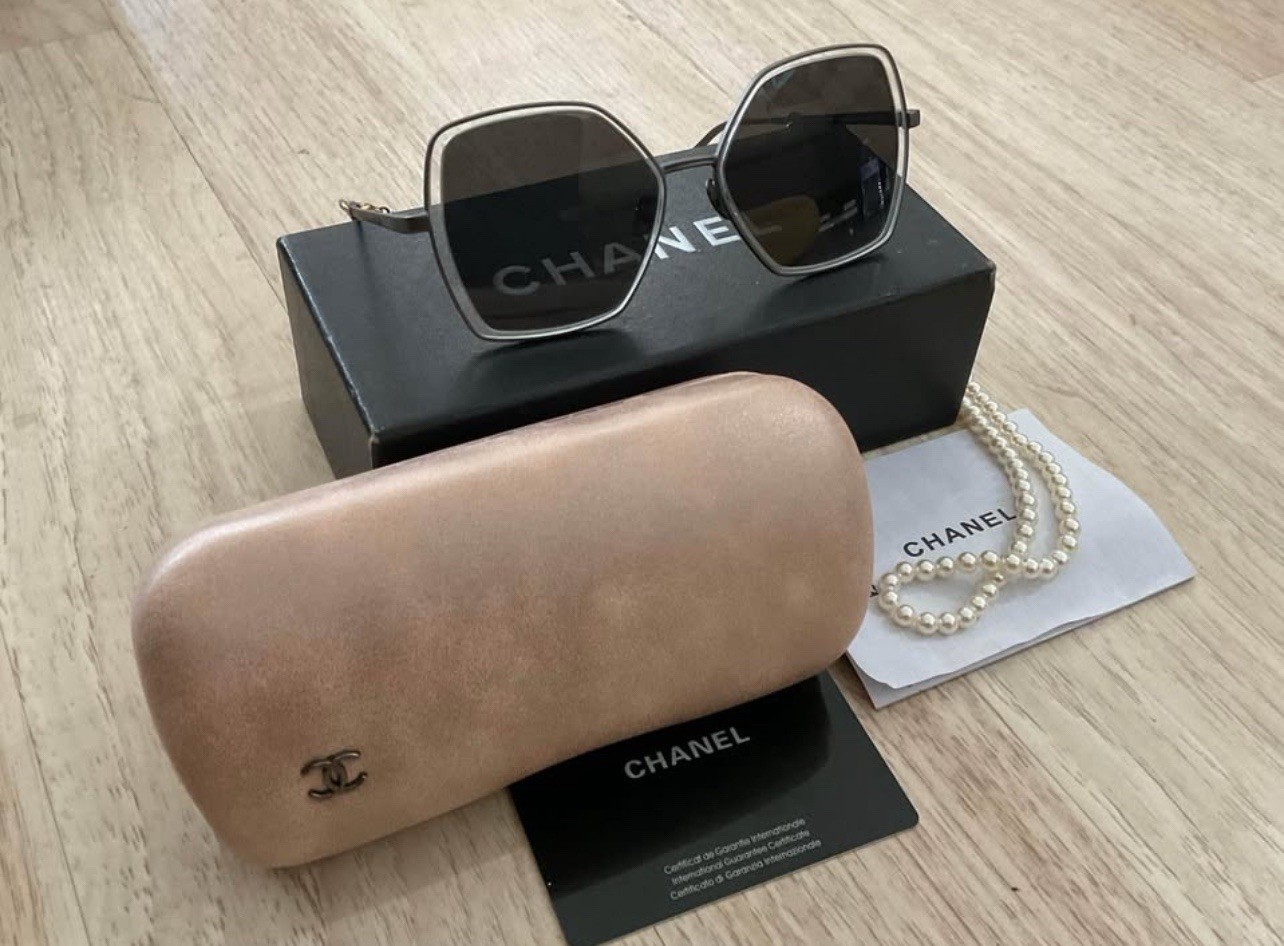 Chanel women's designer sunglasses for style and UV protection-image