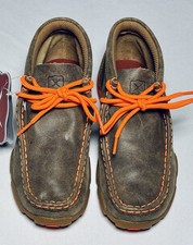 Twisted X Chukka Driving Moc Shoes Unisex Kids 1.5 YDM0006 NWT