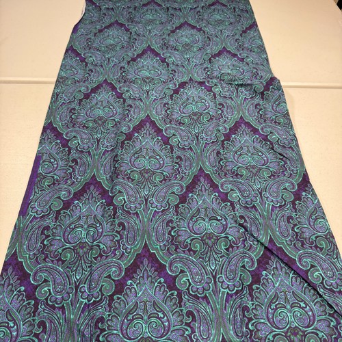 Jinny Beyer RJR Steppstoff Baumwolle blau lila Paisley Karneval 42x116 3 Jahre