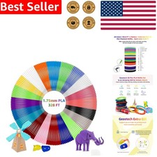 20-Color PLA 3D Pen Filament Set - 9.84ft Each, Perfect for Art Projects