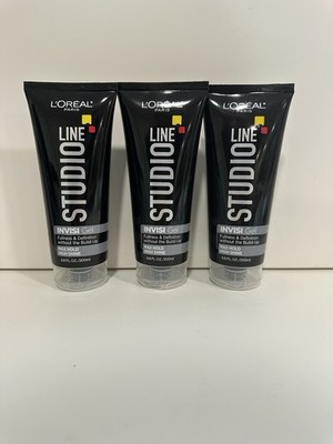 3 L Oréal Studio Line Hair Invisi Gel Fullness & Definition Max Hold 6.8 fl oz
