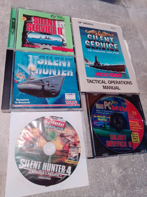 Pc Spiel Silent Service 1 & 2 + Silent Hunter 1 + Silent Hunter 4 Pacific