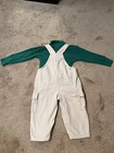 Vintage Rainbow Tag Gymboree Boys Overalls & Undershirt XS & Small UFO Space — photo 2