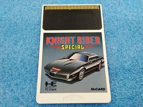 Knight Rider Special PCE Video Game 1989 Used, Sleeve & Manual Flawed