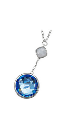 Neu Elle Paradies N0168 Sterlingsilber .925 Halskette Einzelhandel Achat Quarz