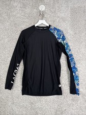Long Sleeve UPF 50 Baselayer Skins Medium Asymmetric Black/Blue