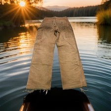 Vintage USA Carhartt Double Knee Pants 28x31 thrashed faded grunge skate BRN