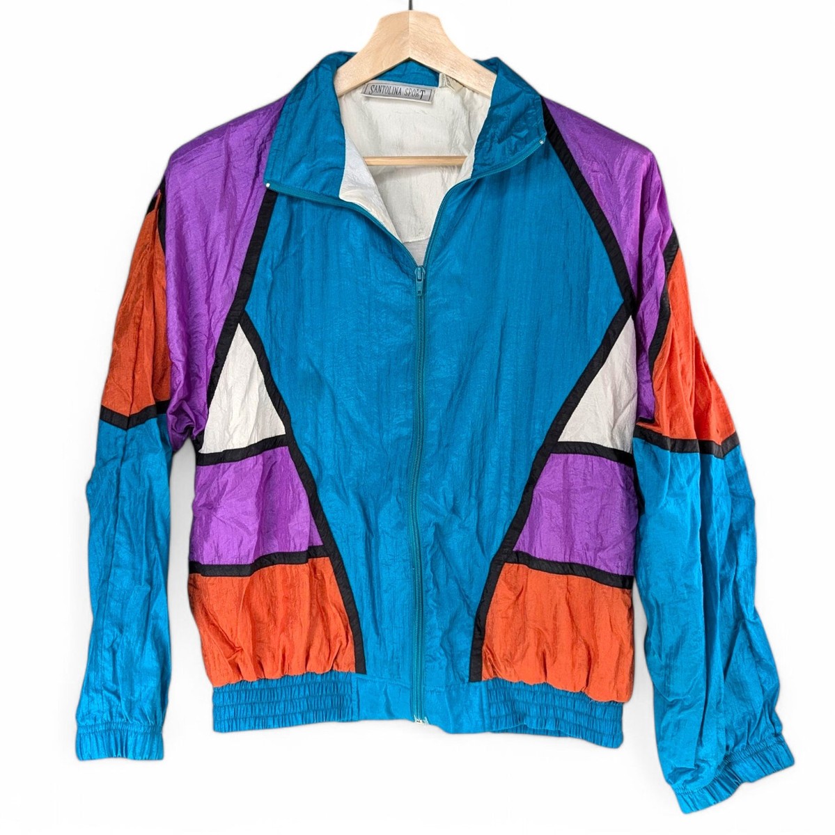 VTG Santolina Sport Women's Windbreaker Tracksuit Set Jacket Pants