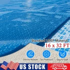 16x32FT 300μm Pool Solar Cover Blanket for Inground & Above-Ground Swimming Pool