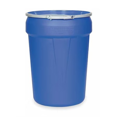 Eagle Mfg 1601Mb Open Head Transport Drum, Polyethylene, 30 Gal, Unlined, Blue