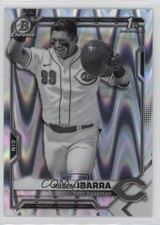 2021 Bowman Draft Chrome Black & White RayWave Refractor Ruben Ibarra 0us8