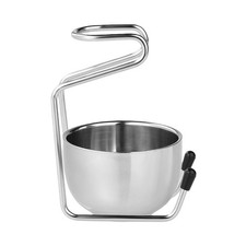 2 in 1 Shave Cup with Stand Holder Set Stainless Steel Shaving Bowl with Shav...