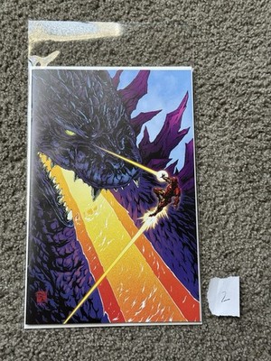 GODZILLA VS. AVENGERS #1 TAKASHI OKAZAKI VIRGIN 2ND PRINT VARIANT 1:25 See Photo