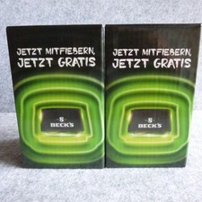 Flaschen-Kühler 2 Stk. mit Lichteffekt von Becks f. 0,5l + 0,33l Flaschen