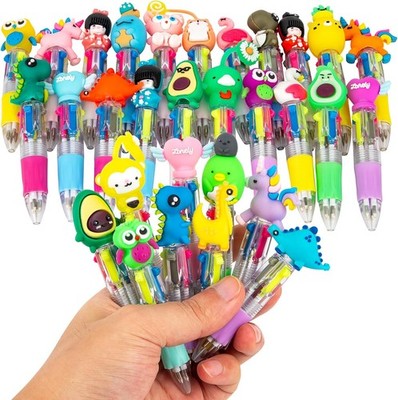 leyun Multicoloured Pens All in One - Fun Cartoon 1 count (Pack of 30) 