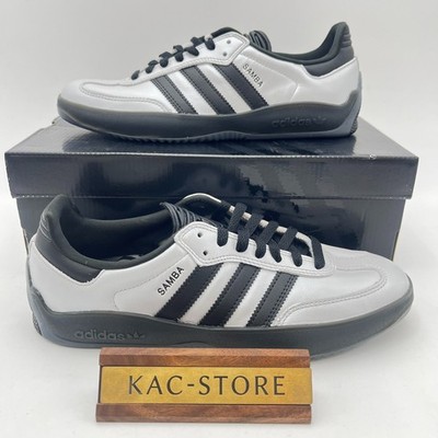 adidas Originals Puig Samba HQ4747 Silver Metallic Core Black Men's Size tko12
