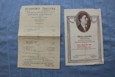 PROGRAMME GIOVANNI MARTINELLI 18 MARS 1928 - LOT DE 2 - K 2742