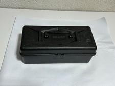 Vintage Sears 6"×12"×5" Black Plastic Tool or Utility Box