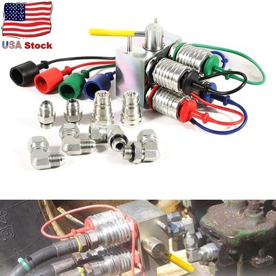 Manual Hydraulic Multiplier Scv Splitter Valve W Couplers And Ag Fittings Kit