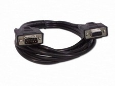 Black 6 Foot DB9 9 Pin Serial / RS232 /Female Extension Cable