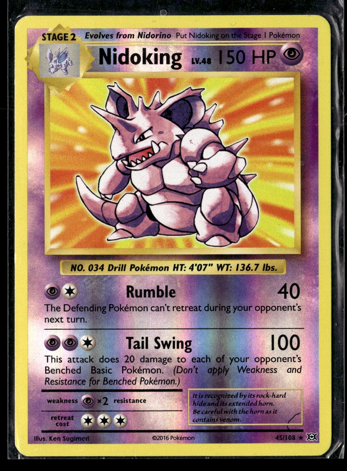 XY - Evolutions Nidoking 45/108 NM Rev Holo