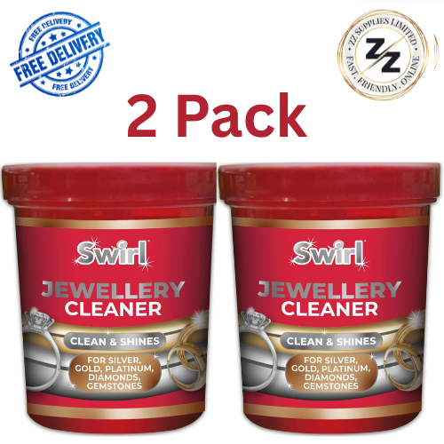 2X Swirl Jewellery Cleaner Cleans & Shines Liquid Solution 145 ml.