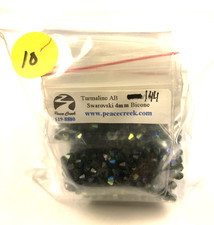 Swarovski Crystal 4mm 1,440 pcs Turmaline AB 5301 10 baggies of 144 