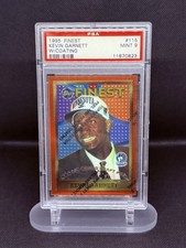 1995-96 Topps Finest Kevin Garnett #115 W/Coating Rookie PSA 9 Timberwolves