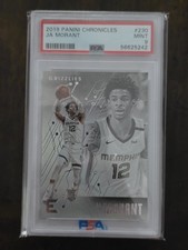 PANINI CHRONICLES ESSENTIALS JA MORANT #230 ROOKIE BASE PSA 9 MEMPHIS GRIZZLIES