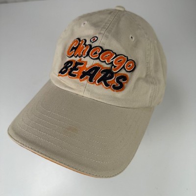 Chicago Bears Hat Baseball Cap Adjustable Men's Tan Orange Black NFL Sample