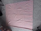 Vintage Wool? Plaid Themed Material 56" x 94” Blue, Orange, Red 2 Yards Plus