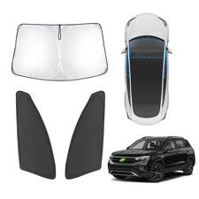 Karltys 3PCS Windshield Sun Shade for 2022-2025 Volkswagen VW Taos,... Fast Ship