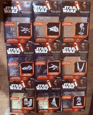 STAR WARS x METAL EARTH-  BUNDLE 3D Model Kits - 9 Total Kits