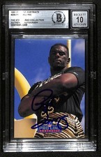 Pat Swilling Signed 1991 Pro Line Portraits Card Beckett Auto 10