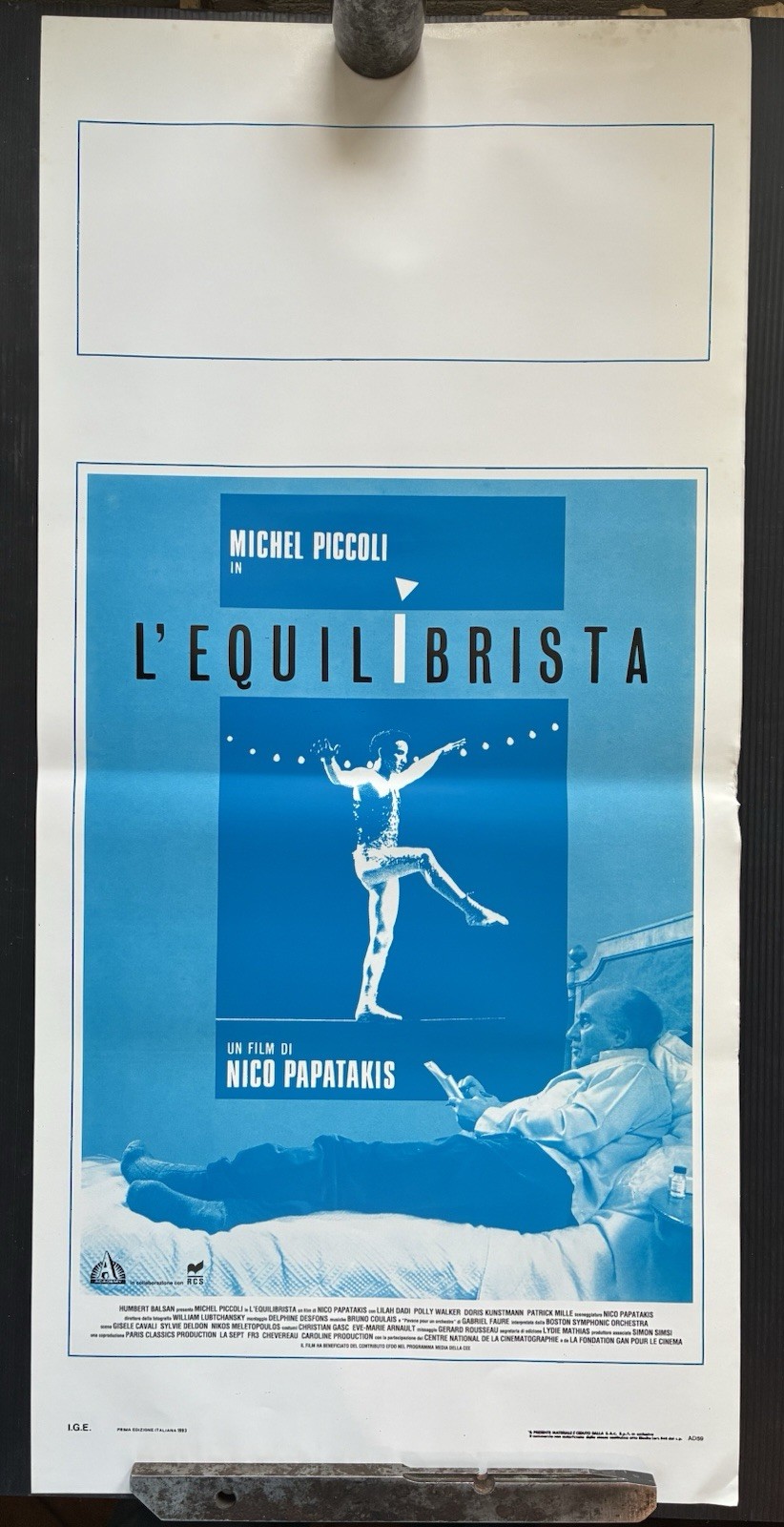 Locandina originale film GLI EQUILIBRISTI (1991) - Regia di Nikos Papatakis