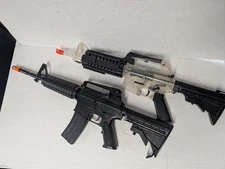 Stinger R37 Airsoft Rifle 6mm Clear Black M4 Lot Adjustable Stock Orange Tip