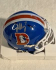 John Elway Signed Denver Broncos Mini Helmet COA