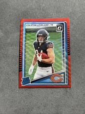 2025 Panini Donruss - Rated Rookie Colston Loveland #310 Optic Preview Red Wave